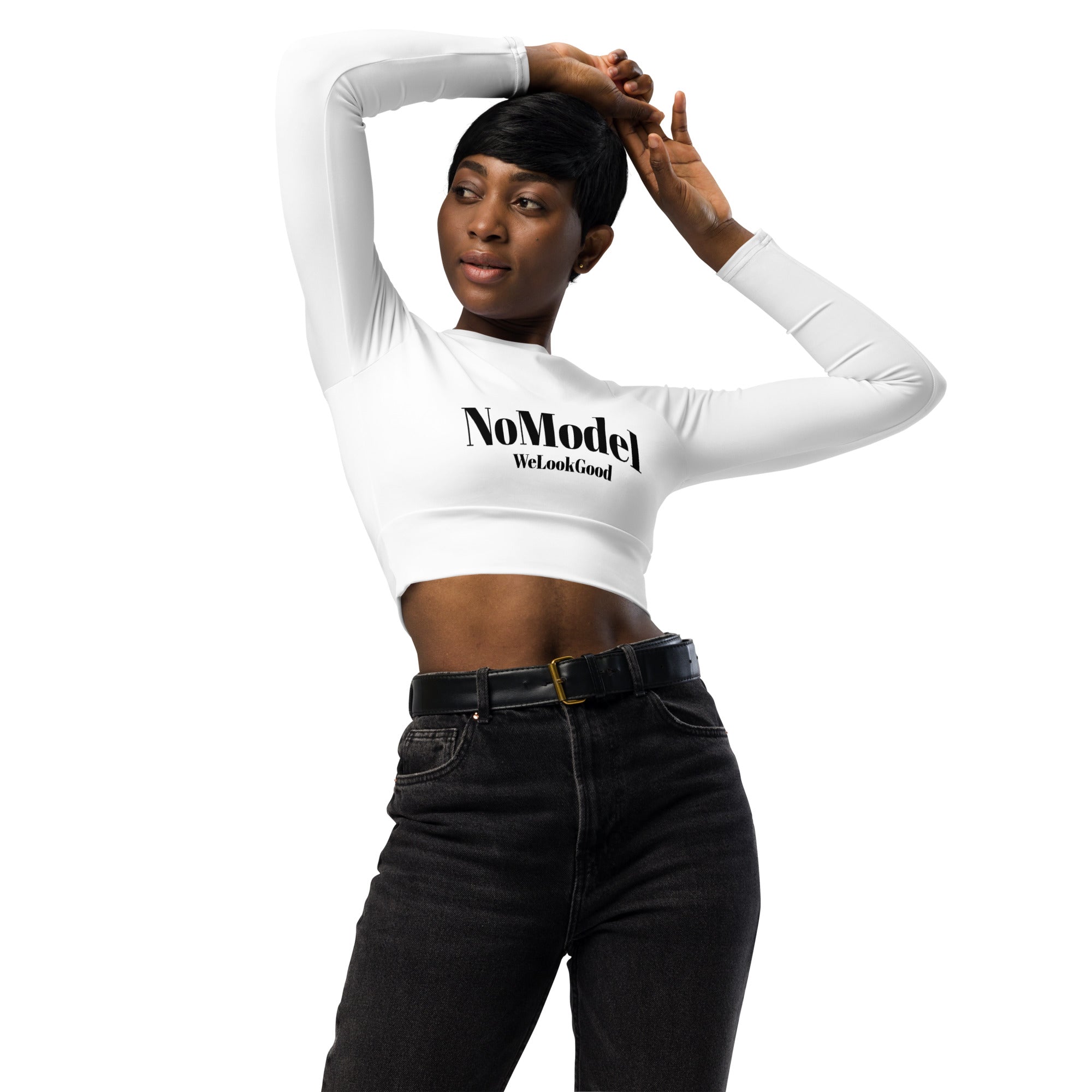 NoModel "Icey" Long Sleeve Crop Top