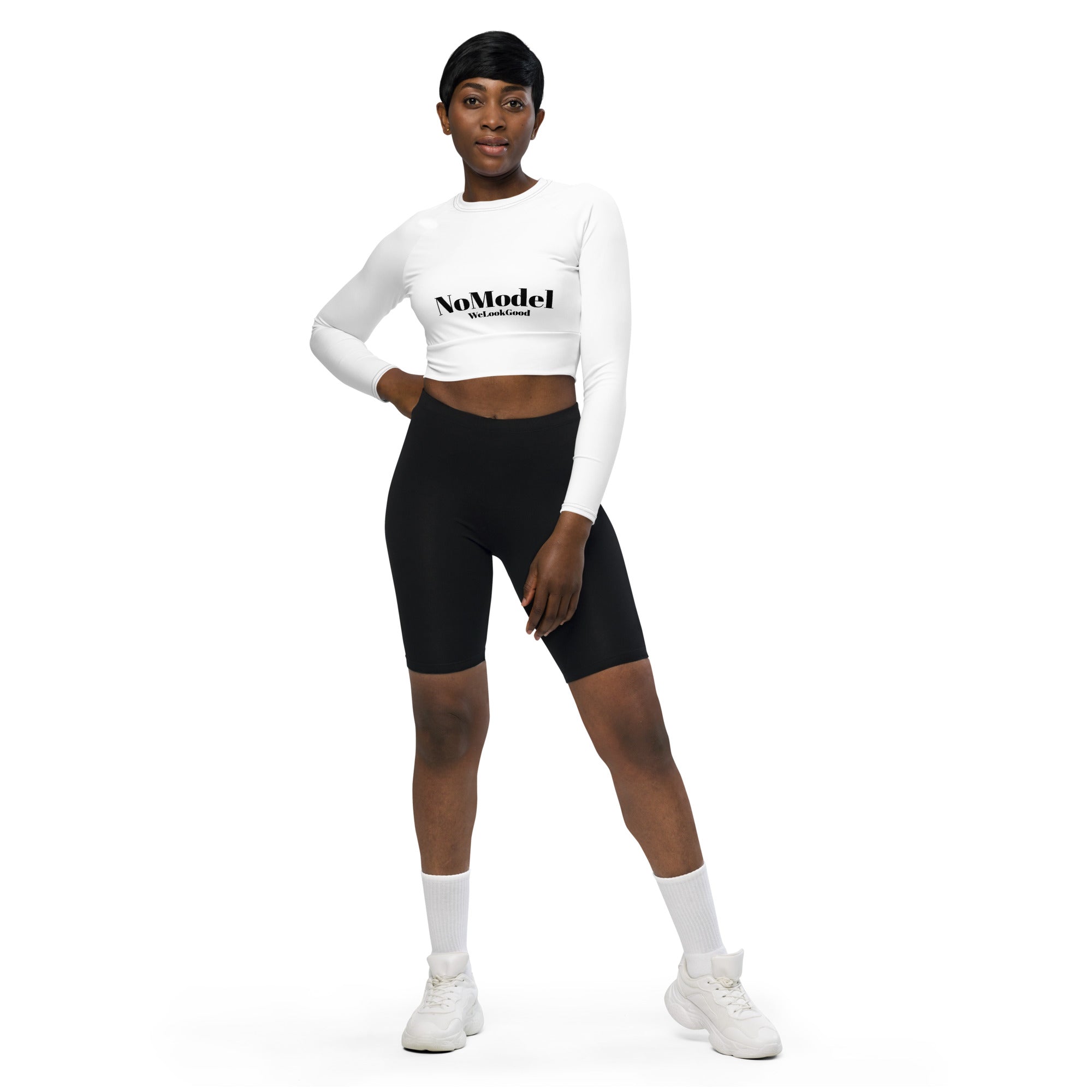 NoModel "Icey" Long Sleeve Crop Top